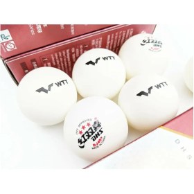 تصویر توپ پینگ پنگ DJ40+ WTT دبل هپینس 