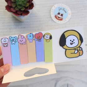 تصویر استیک نوت مدل بی‌تی‌اس بی‌تی۲۱ طرح چیمی BTS BT21 Chimmy stick note