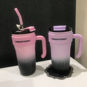 تصویر تراول ماگ دسته بغل Thinkdifferent Thinkdifferent handheld travel mug