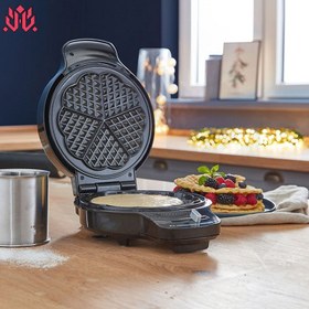 HOUSNAT 3 in 1 Sandwich Maker, Waffle Maker with Removable Plates, 1200W  Panini Press with Interchangeable Non-Stick Plates, Indicator Lights,  5-gear