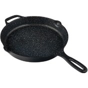 تصویر تابه چدن تکدسته سایز 24 نالینو مدل Enzo کد 01167 Single cast iron pan, size 24, Nalino, Enzo model, code 01167