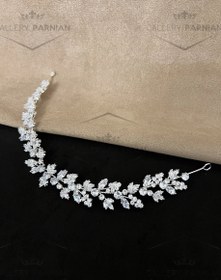 تصویر ریسه موی عروس کد R11 Bridal headband code R11