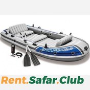 تصویر اجاره قایق بادی برای تفریحات آبی پنج نفره اینتکس مدل Excursion 5 Boat Rental Intex Excursion 5