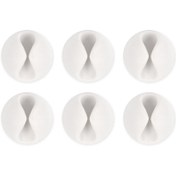 تصویر نگهدارنده کابل بلولانژ مدل CableDrop بسته 6 عددی - چند رنگ 