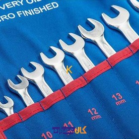 تصویر مجموعه 14 عددی آچار یکسرتخت-یکسررینگ لیکوتا مدل AWT-ESFK08 Licota AWT-ESFK08 14Pcs Combination Wrench Set