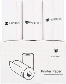 تصویر Thermal Paper for Mini Printer, Paperang Paper Roll 57MM x 30MM, Portable Wireless Bluetooth Photo Printer Paper in White (3Rolls) Print Paper (3 rolls) 