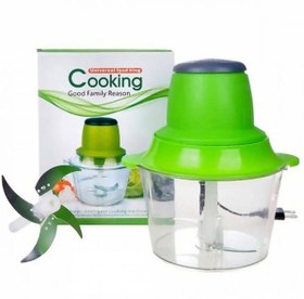 تصویر خردکن غذاساز کوکینگ۔ ظرفیت 1/8 لیتری همراه با ۴ تیغه استیل- ۲۰۲۵-CK Cooking
