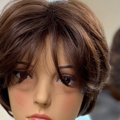 تصویر کلاهگیس کوتاه - قهوه ای تیره 