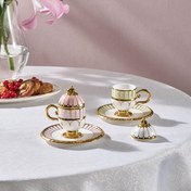 تصویر ست فنجان قهوه خوری 2 نفره کاراجا مدل Faberge 