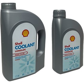 تصویر ضدیخ قرمز خنک کننده LONGLIFE 4 فصل ضدیت 3 1 لیتری شل اورحینال Shell 