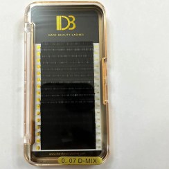 تصویر پالت اکستنشن مژه دی بی DB CC 0.07 سایز ۸ تا ۱۵ 