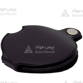 تصویر ذره بین جیبی کوچک تاشو جلد چرمی 