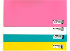 تصویر پوشه دکمه دار A4 پاپکو رنگ متفاوت 