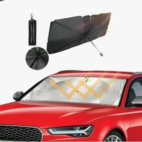 تصویر چتر آفتابگیر شیشه جلو اتومبیل گرین لاین Green Car Windshield Sunshade Umbrella 