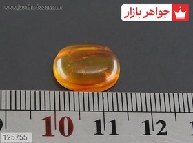 تصویر نگین کهربا بولونی لهستان شفاف اصل کد 125755 