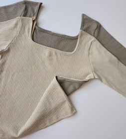 تصویر بلوز یقه خشتی دوبل 