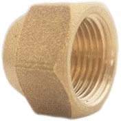 تصویر مهره تبدیلی برنجی سایز لوله مسی 1/2 اینچ به شیر سرویس 5/8 اینچ Brass Flare Fittings