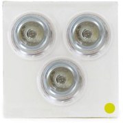 تصویر چراغ دفنی 3 وات زرد نورآسا 