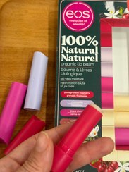 تصویر بالم لب 100%ارگانیک‌امریکایی مغذی و ترمیم کننده ی برند« eos» eos 100% Natural organic lip balm