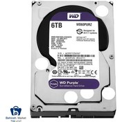 تصویر هارد دیسک اینترنال وسترن دیجیتال سری بنفش ظرفیت 6 ترابایت (اصل) Western Digital Purple Internal Hard Disk 6TB