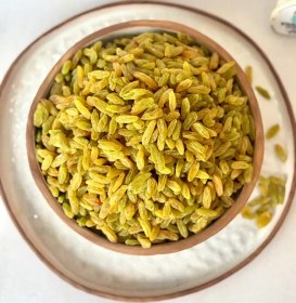 تصویر کشمش قلمی سبز ممتاز (کاشمر) - 1000 گرم Iranian Raisins