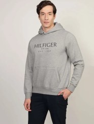 تصویر هودی با جزئیات جیب لوگو برند Tommy Hilfiger Logo Pocket Detail Hoodie