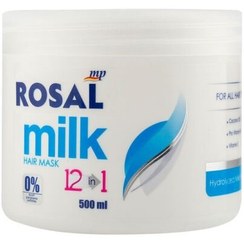 تصویر رزال شیر ماسک مو مغذی و آبرسان 12 در 1 کاسه ای Rosal Milk Hair Mask 12 in 1 500ml