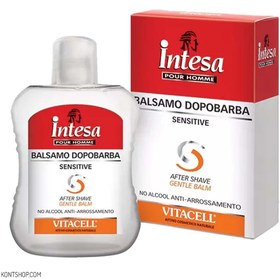 تصویر افتر شیو اینتسا (Intesa) مدل Vitacell حجم 100 میلی‌لیتر بعد از اصلاح