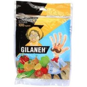 تصویر دستکش یکبار مصرف گیلانه بسته 100 عددی 