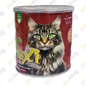 تصویر کنسرو پته ای گربه وکسی طعم مرغ و جگر 800 گرمی VEXI cat With chicken & LIVER 800 ML