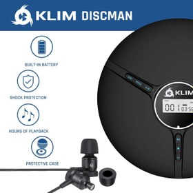 تصویر دیسک من قابل حمل اصلی برند KLM ا KLIM Discman Portable CD Player KLIM Discman Portable CD Player