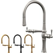 تصویر شیر ظرفشویی کسری مدل موناکو دو منظوره طلایی 