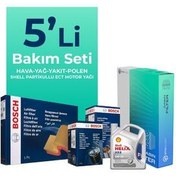 تصویر ست فیلتر خودرو مجموعه تعمیر و نگهداری دیزلی BOSCH FIAT DOBLO 1.5 با روغن موتور SHELL 2023 2025 5 لیتری Otto Filter 