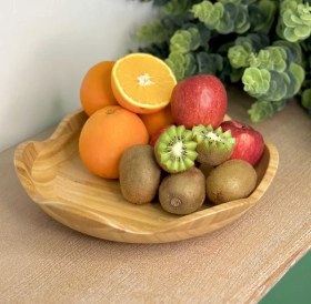 تصویر کاسه بامبو طرح گل 