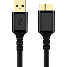 تصویر کابل تبدیل USB به Micro B مدل KP-C4016 طول 0.6 متر کی نت پلاس USB to Micro B converter cable model KP-C4016, length 0.6 meters, Knet Plus