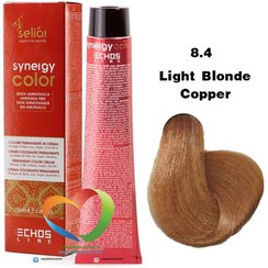 تصویر سلیار 8.4 اچ اس لاین رنگ موی سینرژی فاقد آمونیاک بلوند روشن مسی light blonde copper 