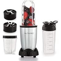 تصویر مخلوط کن آسیاب آبمیوه گیری NutriPro - اسموتی ساز - 500 وات (3 شیشه 2 تیغه) NutriPro Juicer Mixer Grinder Blender - Smoothie Maker - 500 Watts (3 Jar 2 Blade)