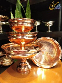 تصویر سرویس پذیرایی مسی دیبا کاسه ای 