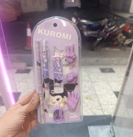 تصویر پک لوازم تحریر کرومی 