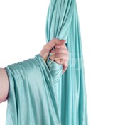 تصویر هموک متراژ بلند وارداتی (سیلک) - آبی آسمانی / 1 متر Aerial silk