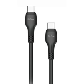 تصویر کابل تایپ سی به تایپ سی پرووان TYPE-C TO TYPE-C CABLE PCC116 