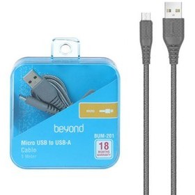 تصویر کابل تبدیل USB به MicroUSB بیاند مدل BUM-201 طول 1 متر 