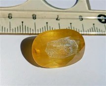 تصویر یاقوت زرد 18 قیراطی شناسنامه دار طبیعی 