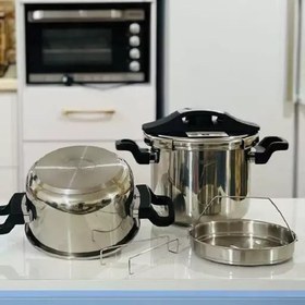 تصویر زودپز دو قلوی یونیک 5+7 لیتر اصل 