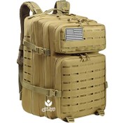 تصویر کوله پشتی تاکتیکال کد1919 - خاکی 