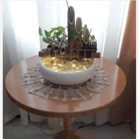 تصویر آبنما دکوری رومیزی بامبو مدل بهاران 