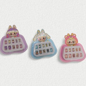 تصویر ناخن مصنوعی لبوبو پیکسل دار کودک - یاسی 