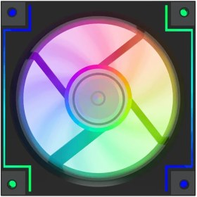 تصویر فن کیس گیمینگ گیم مکس مدل RD300 بسته ۳ عددی ARGB 