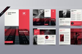 تصویر بروشور تجاری 8 صفحه ای – Business brochure pages 