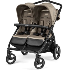 تصویر کالسکه دوقلو رنگ کرم پگ پرگو Peg-Perego Book For Two 